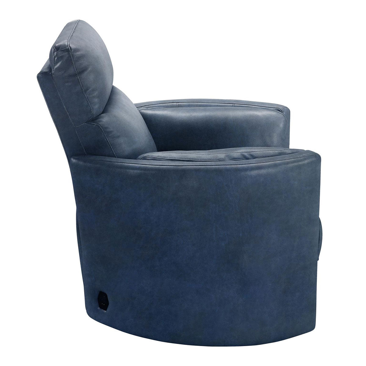 RADIUS LTHR RECLINER IN NAVY