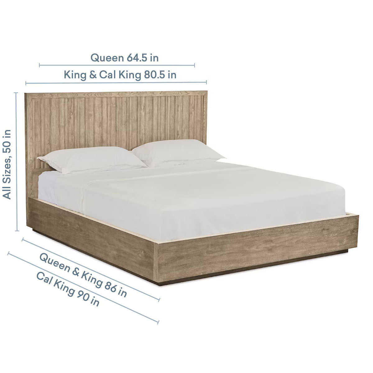 ANDORA WARM GRY PNL BED