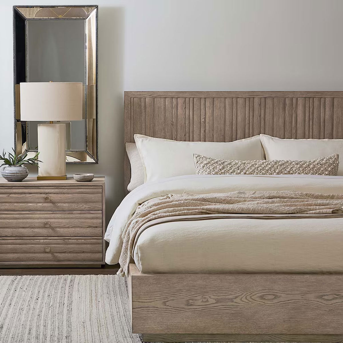 ANDORA WARM GRY PNL BED