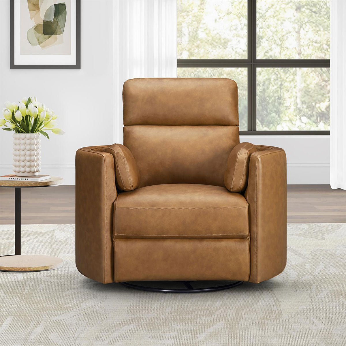 RADIUS LTH RECLINER IN CARAMEL
