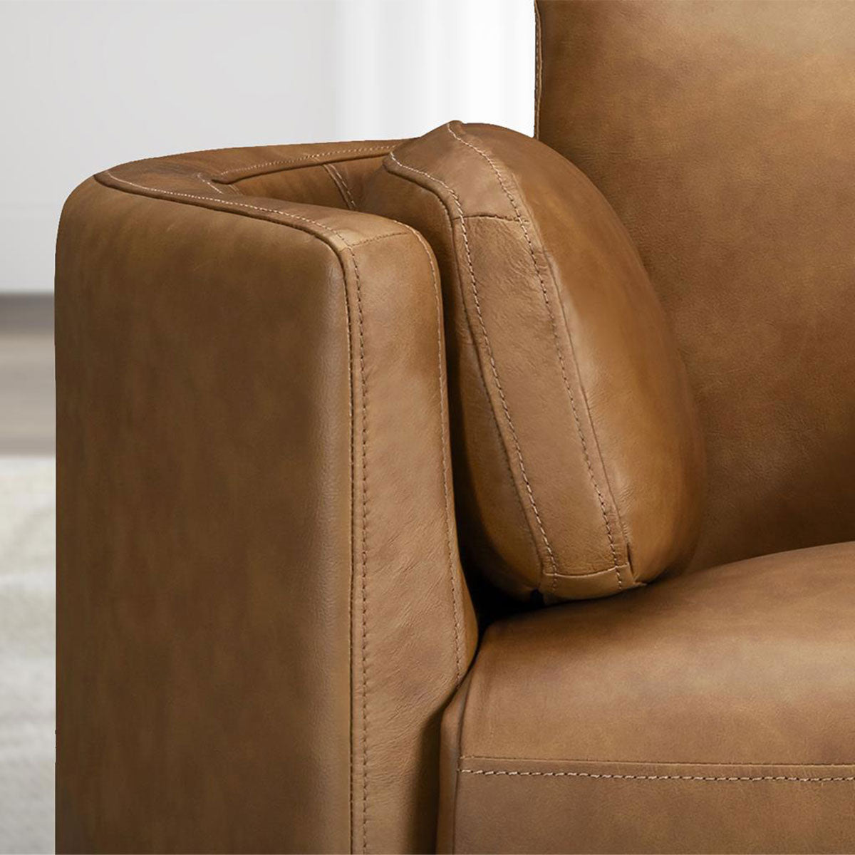 RADIUS LTH RECLINER IN CARAMEL