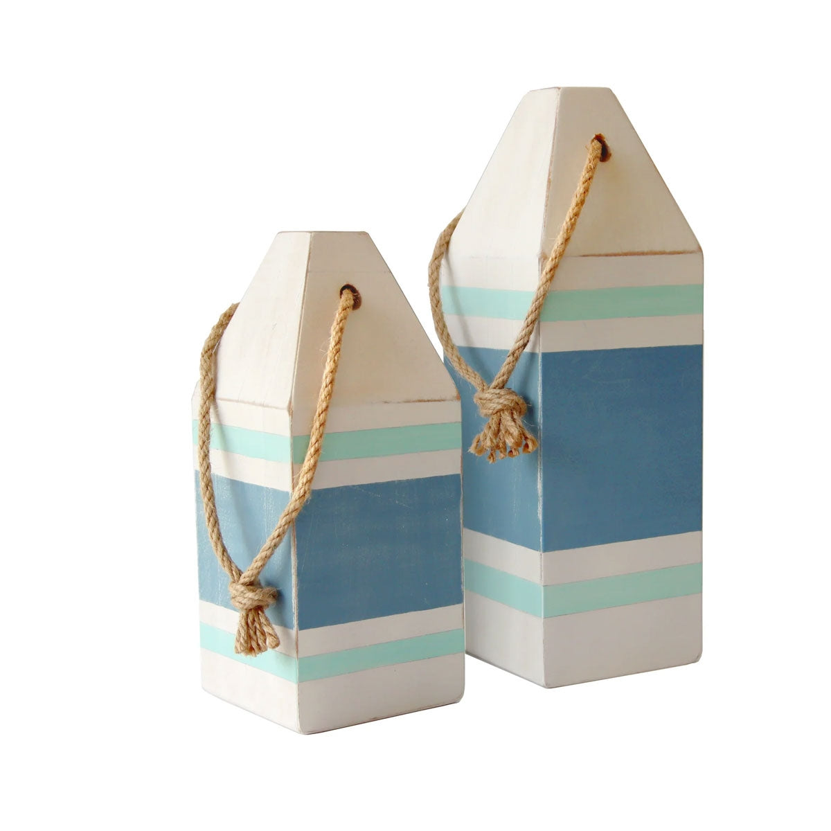 S 2 Wood Cstl Buoy Decor