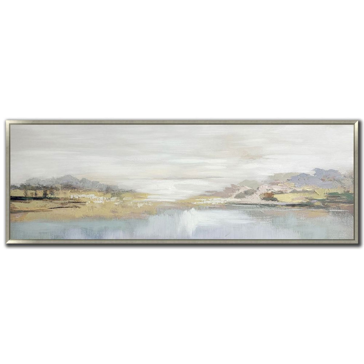 MISTY LAKE LANDSCAPE ART