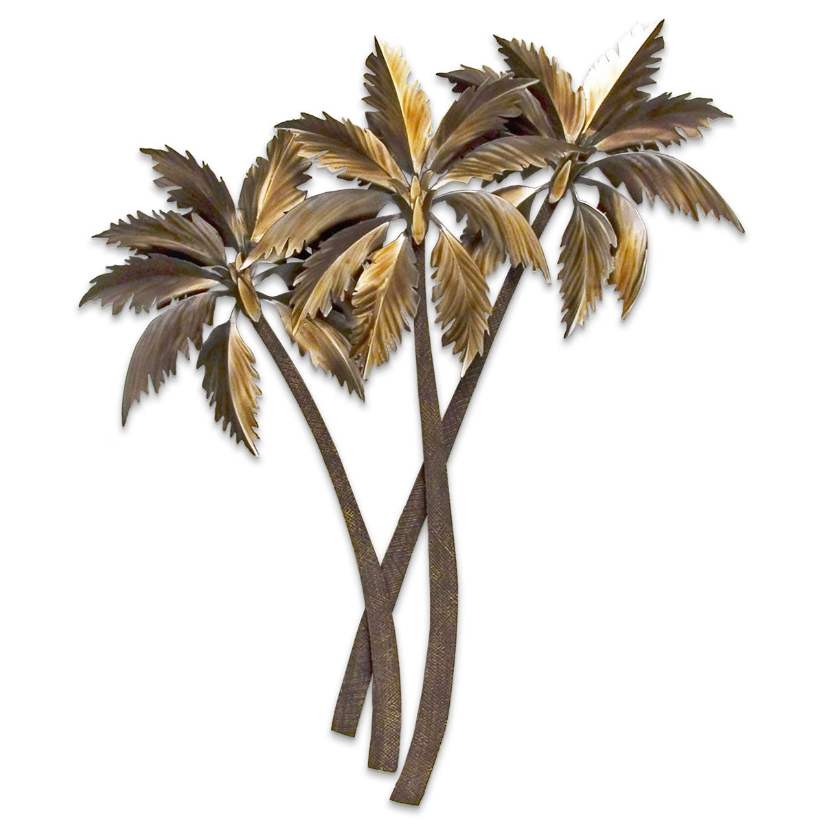 Triple Palasari Metal Palm Art