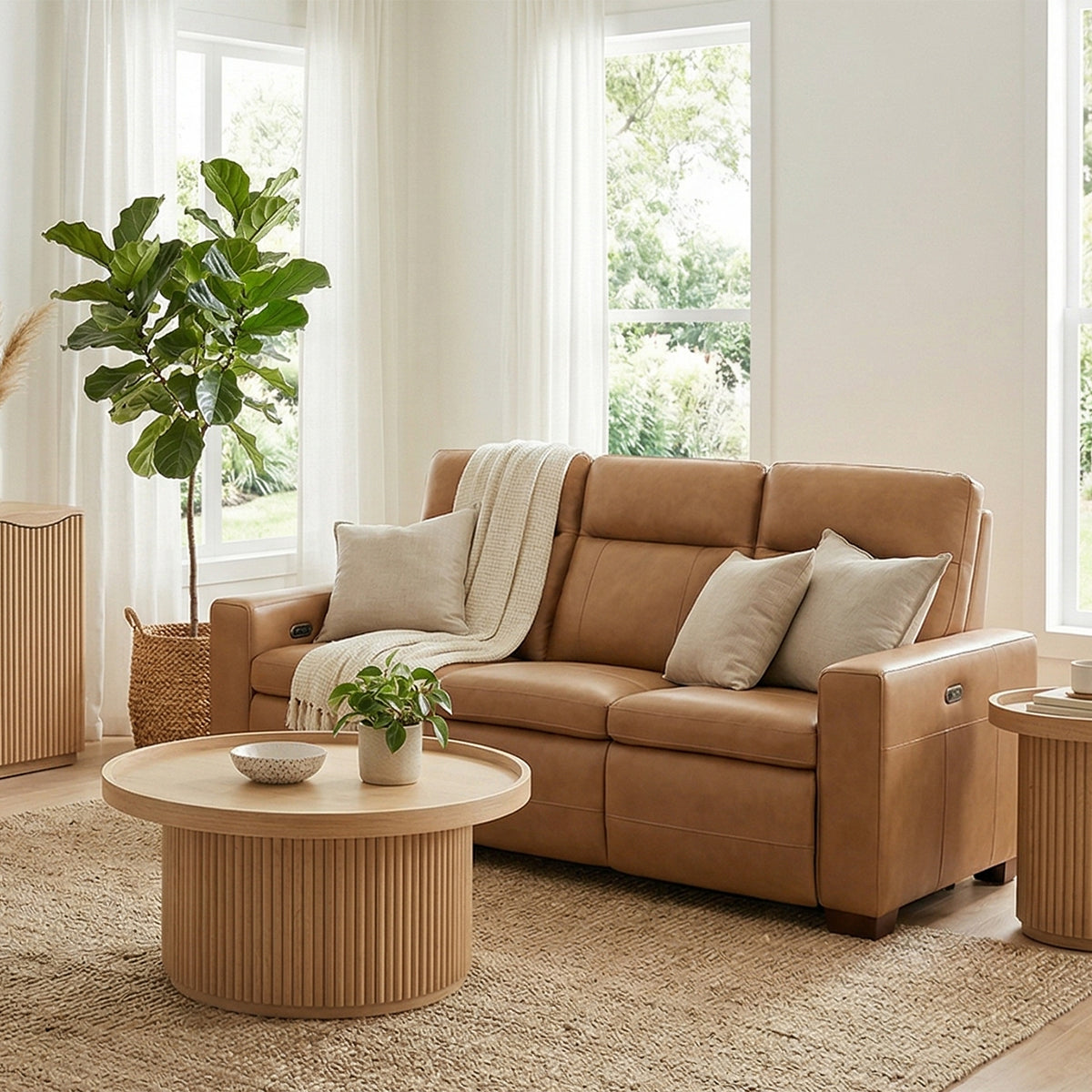 DUTCH DESERT SOFA W/ POWER HEADREST & LUMBAR