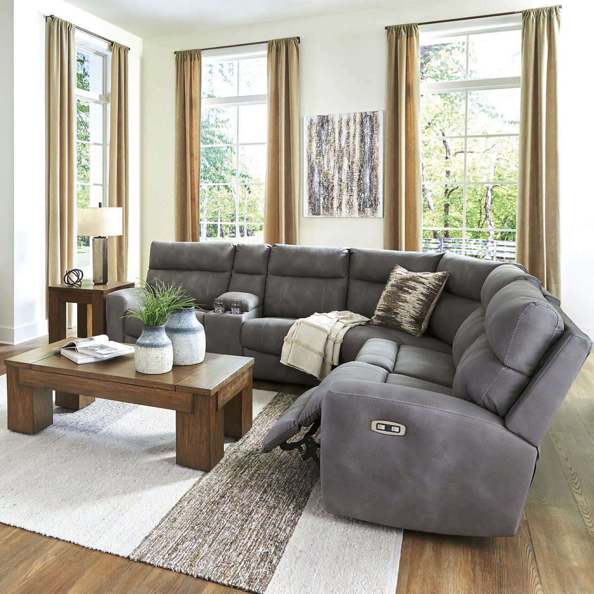 NEXT-GEN SLATE 6PC SECTIONAL