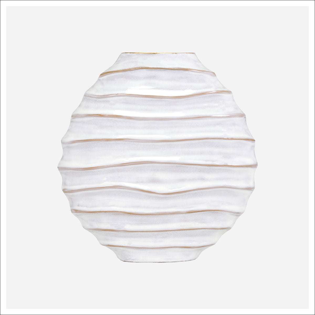 Manuella Rnd Ribbed Vase Lg