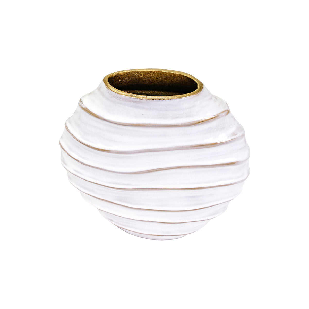Manuella Rnd Ribbed Vase Lg