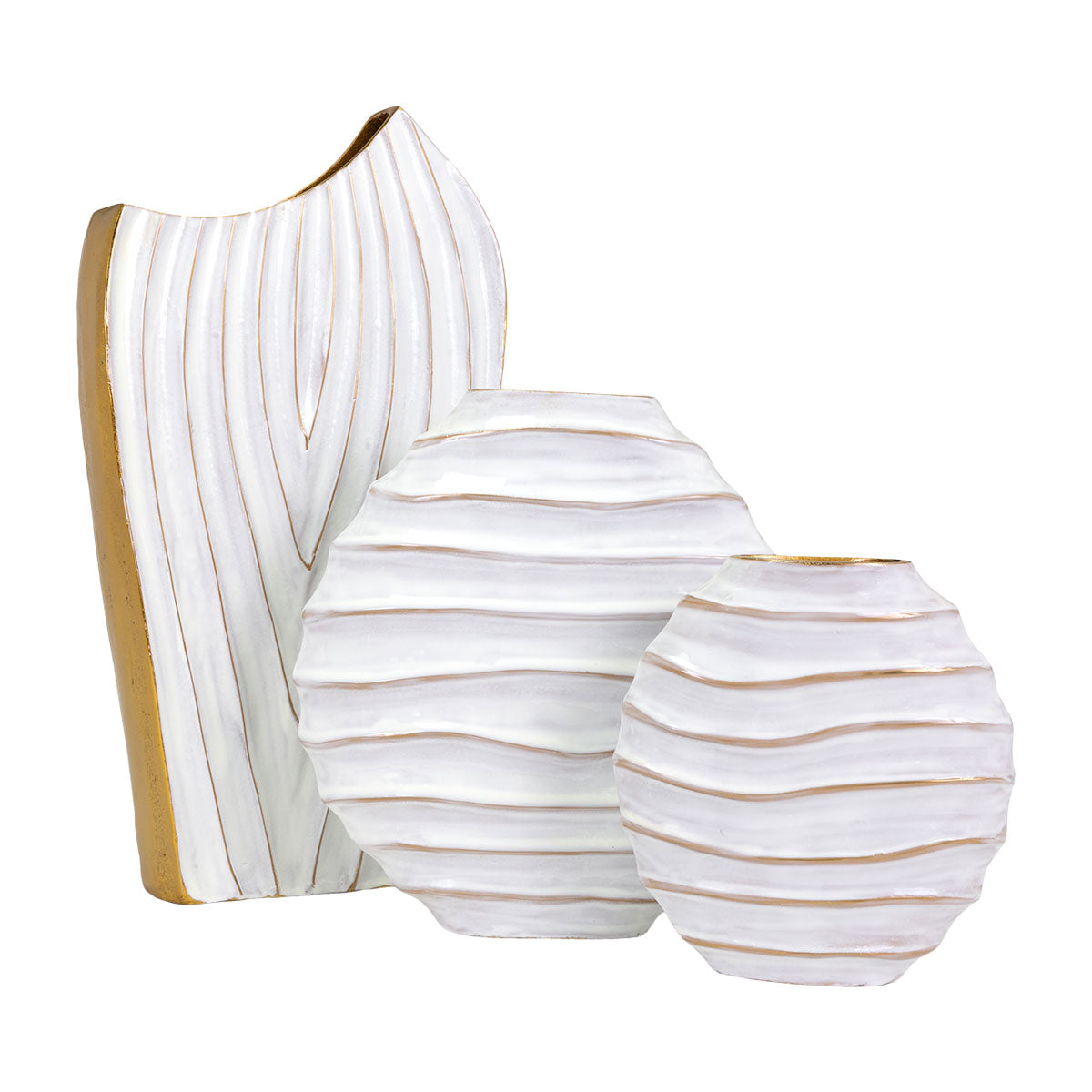 Manuella Rnd Ribbed Vase Lg