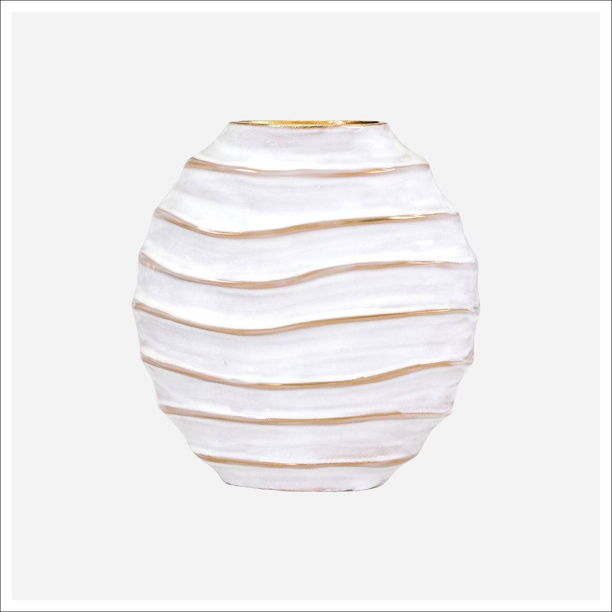 Manuella Rnd Ribbed Vase Sm