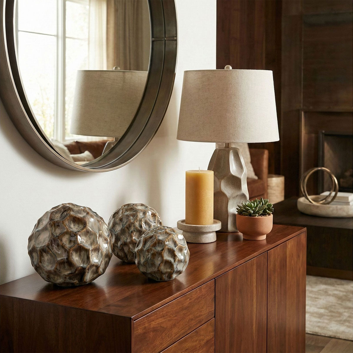 S 3 Decorah Ceramic Deco Spheres
