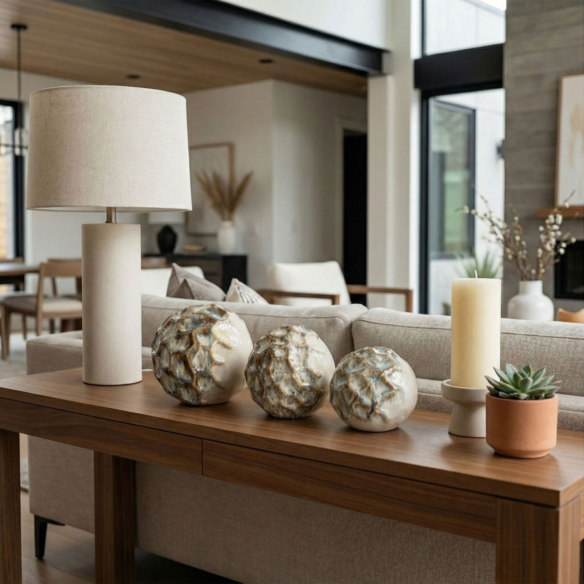 S 3 Decorah Ceramic Deco Spheres