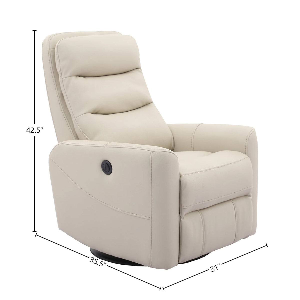 Hercules Oyster Swivel Glider Recliner