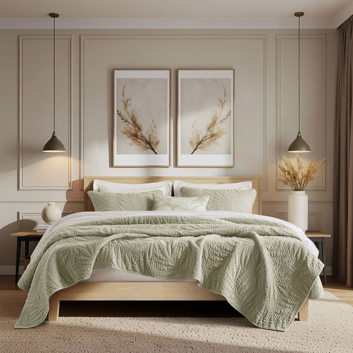 SAGE 3PC BOTANICAL KING SET