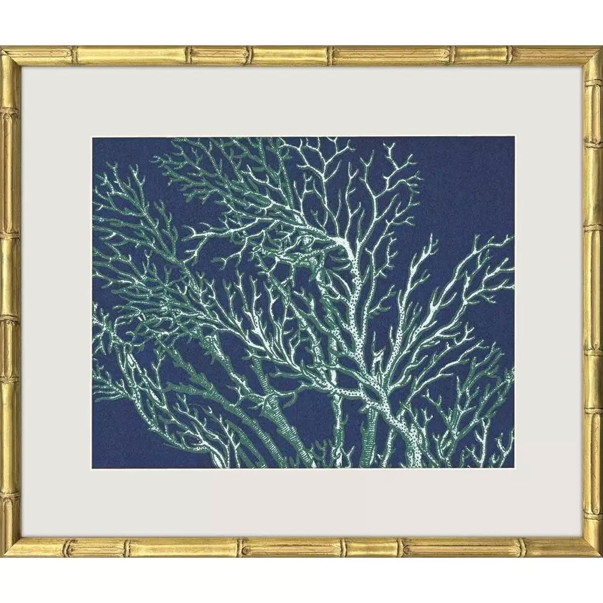 S/4 SEA GARDEN BL/GRN PRINTS
