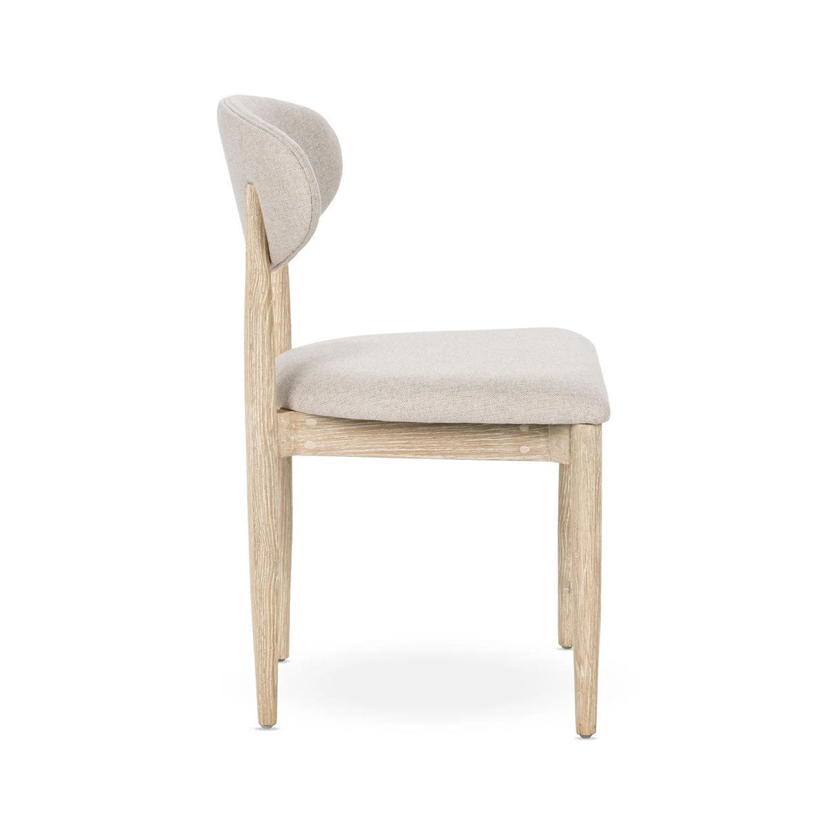 TIBER DIN CHAIR PAIR CREAM WAS