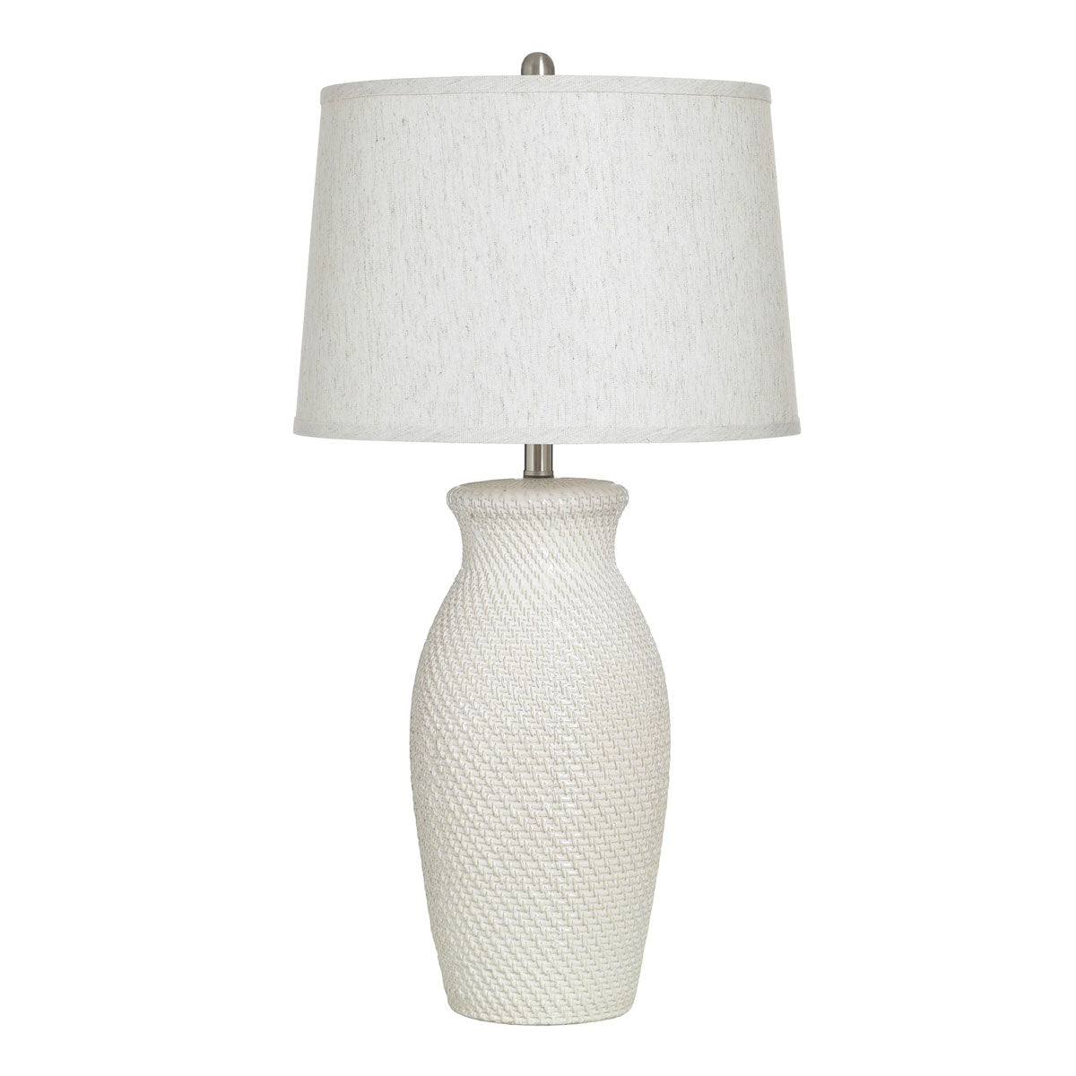 Novac Cream Textured T Lamp
