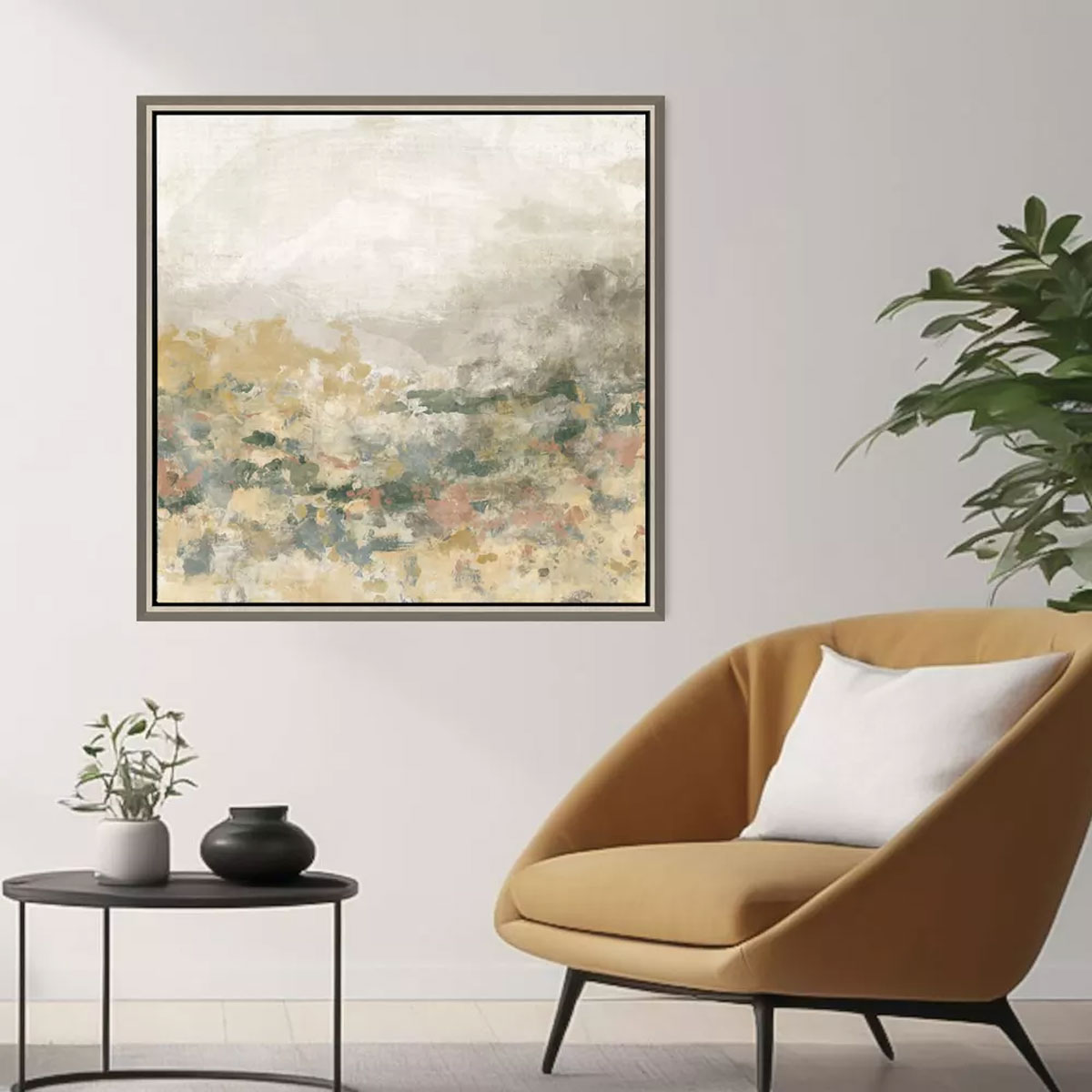 RUSTIC OCHRE MEADOW II ART
