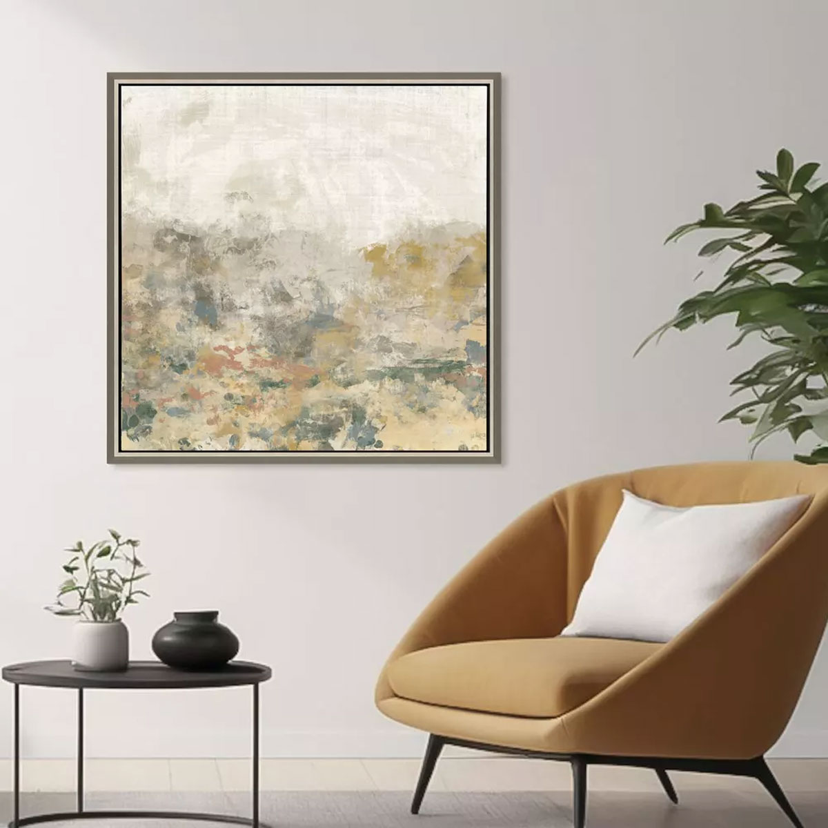 RUSTIC OCHRE MEADOW I ART