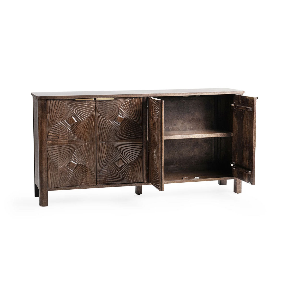 LINA 4DR CABINET KONA BRWN