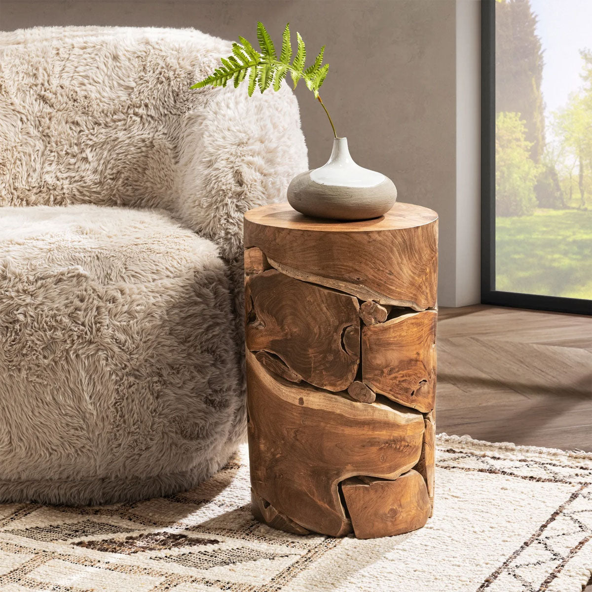 RHEA ROOT RND ACCENT TABLE
