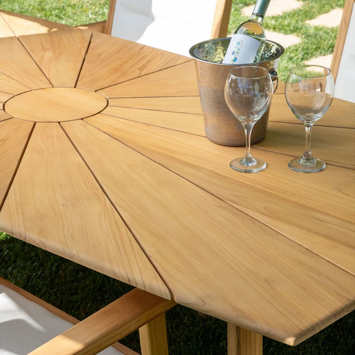HARBOR TEAK 90IN RECT DINING T