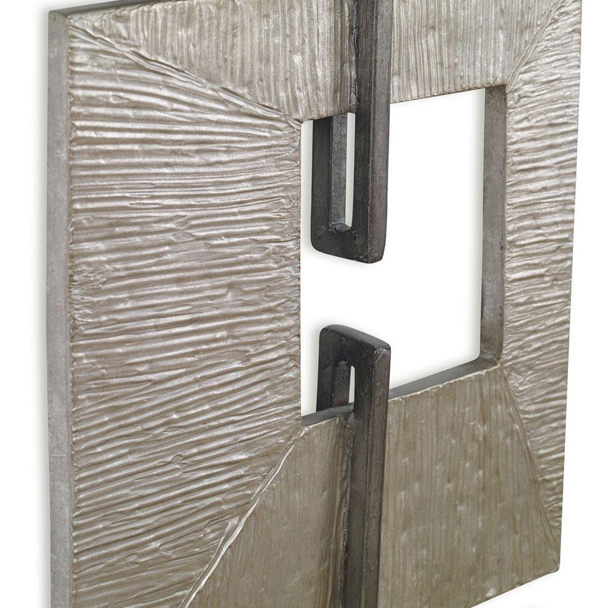 LINKED SQ METAL WALL ART