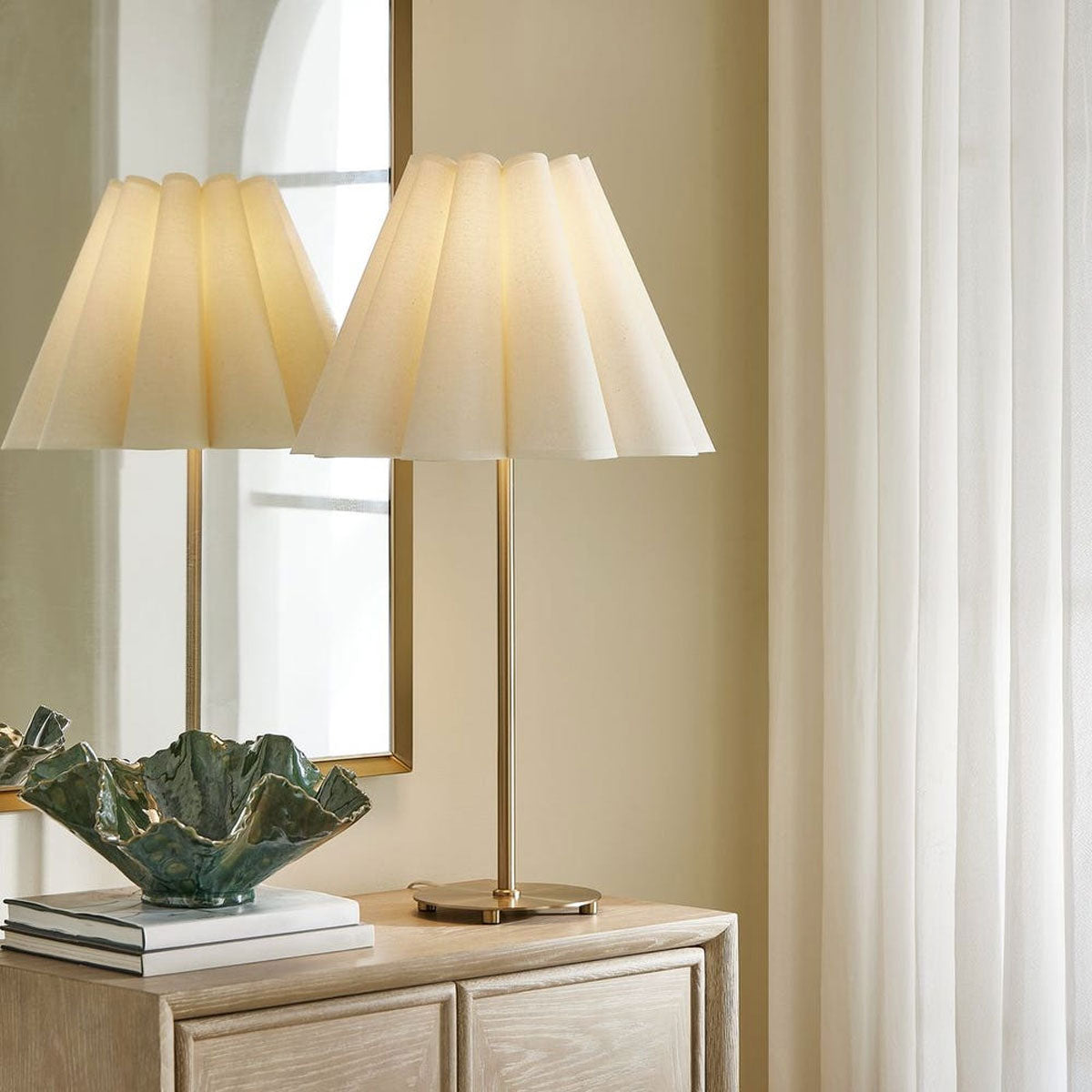 Lilabet Gold/fluted Shade Tl