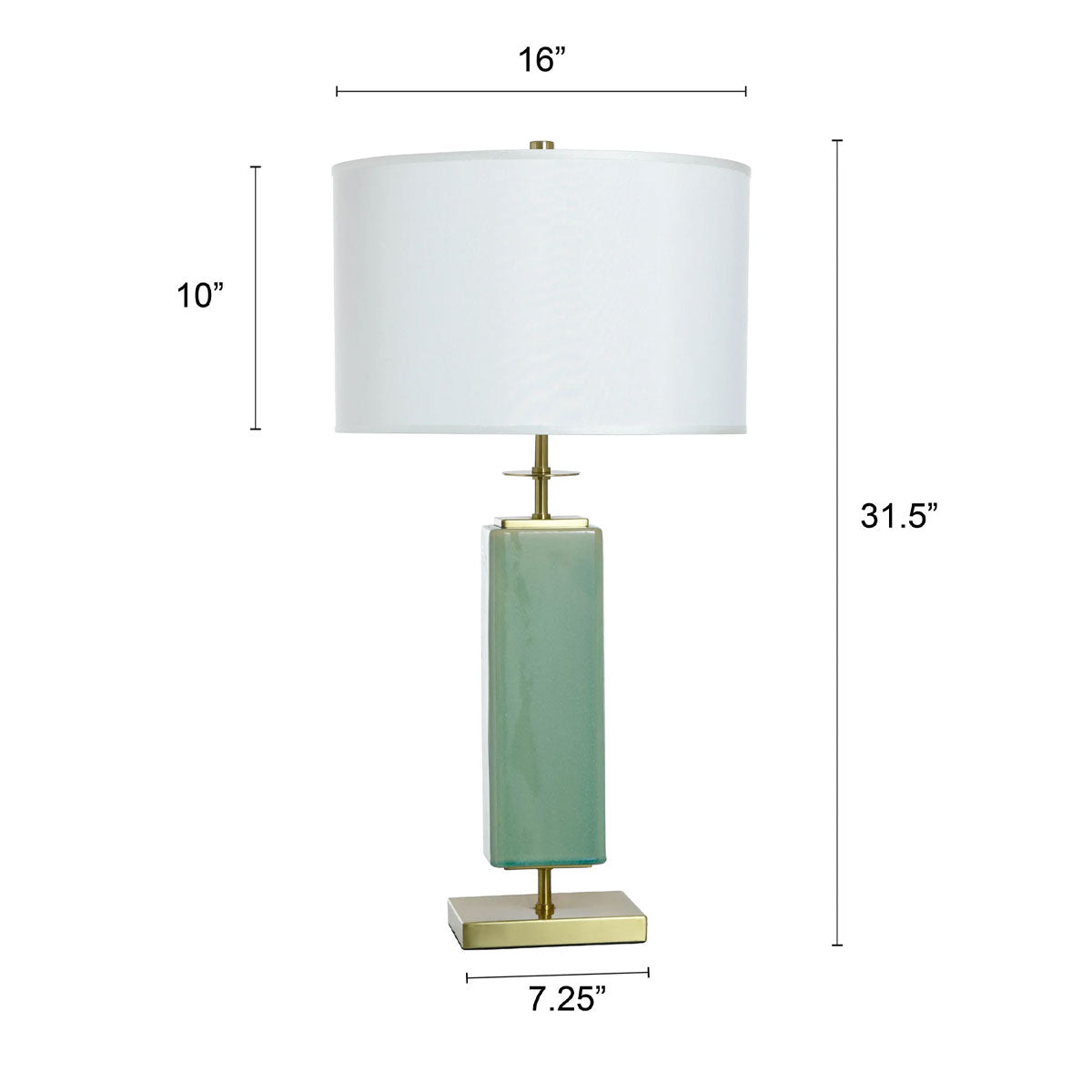 Melon Grn Crkl Glass Tl