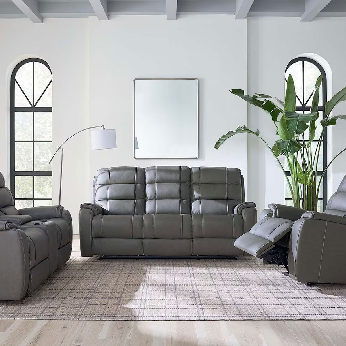 Wendall Metal Sofa Power Headrest Lumbar Zero Gravity