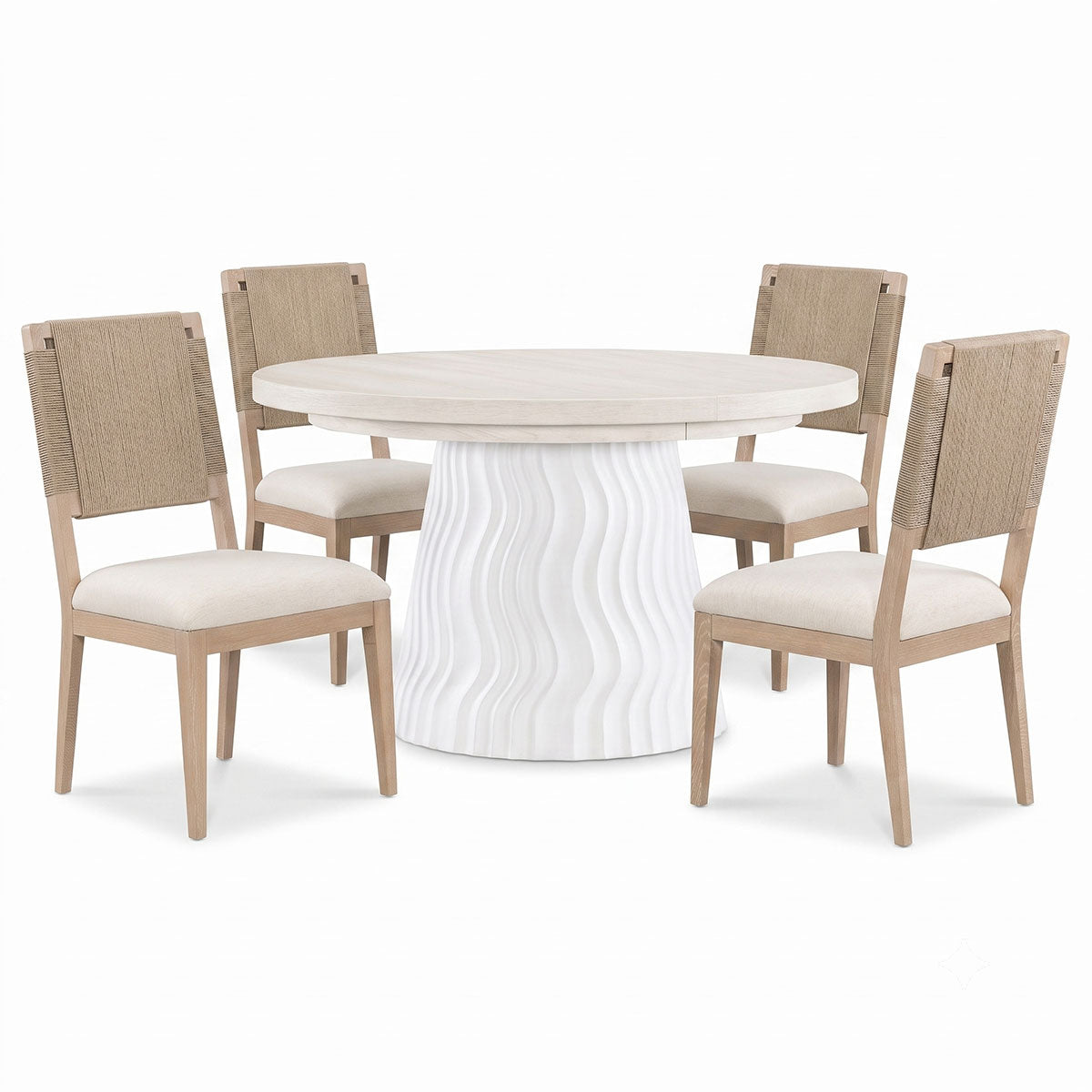 Aruba 5pc Round Dining Set