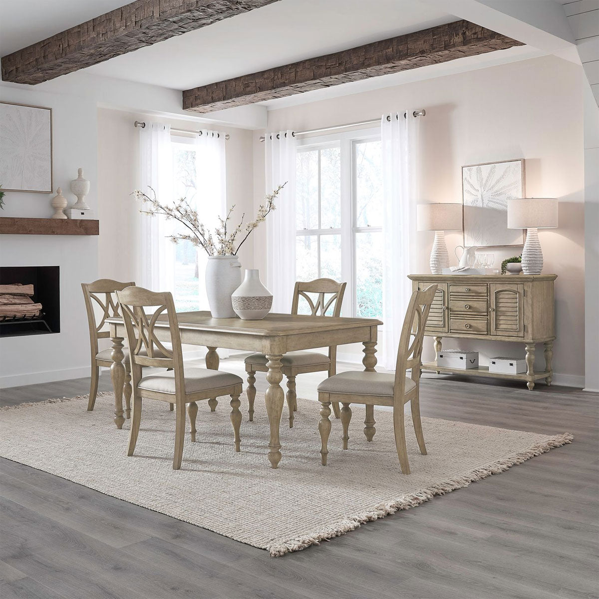 SUMMER HOUSE TAN RECT 5PC DINE