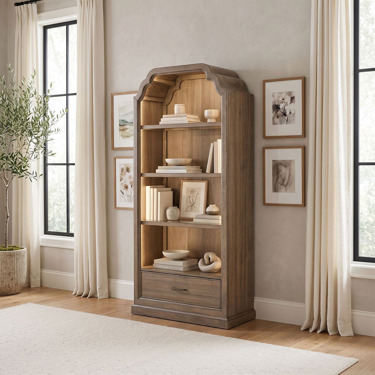 HICKORY GROVE DISPLAY CABINET