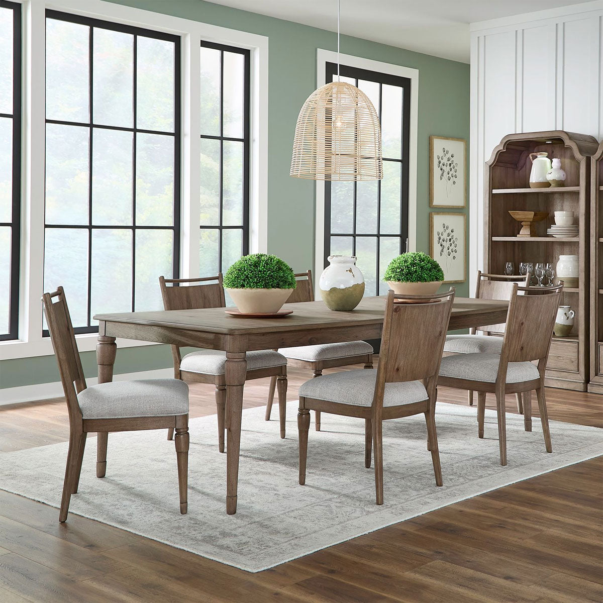 HICKORY GROVE 7PC RECT DINE