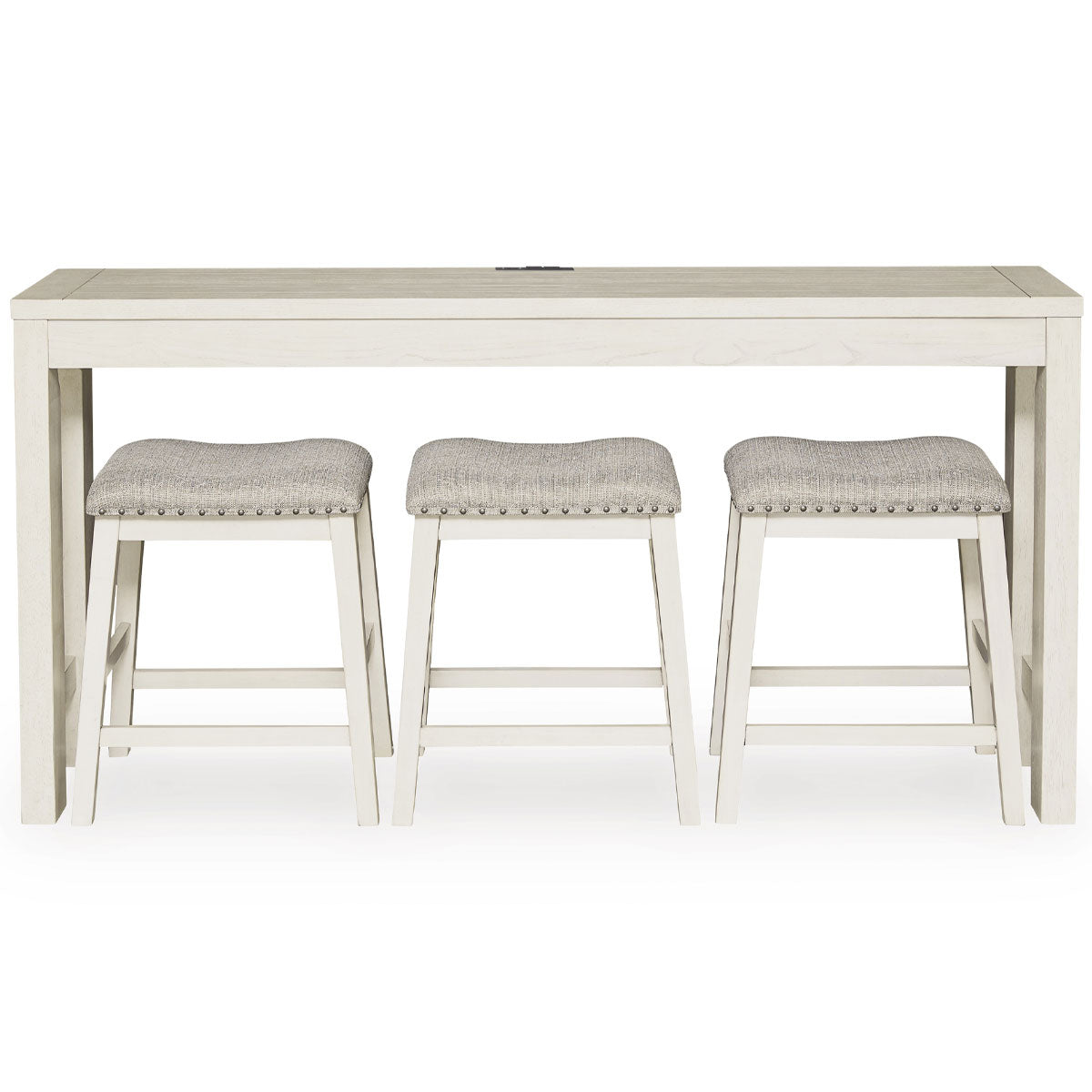 ROBBINSDALE CONSOLE W/3 STOOLS