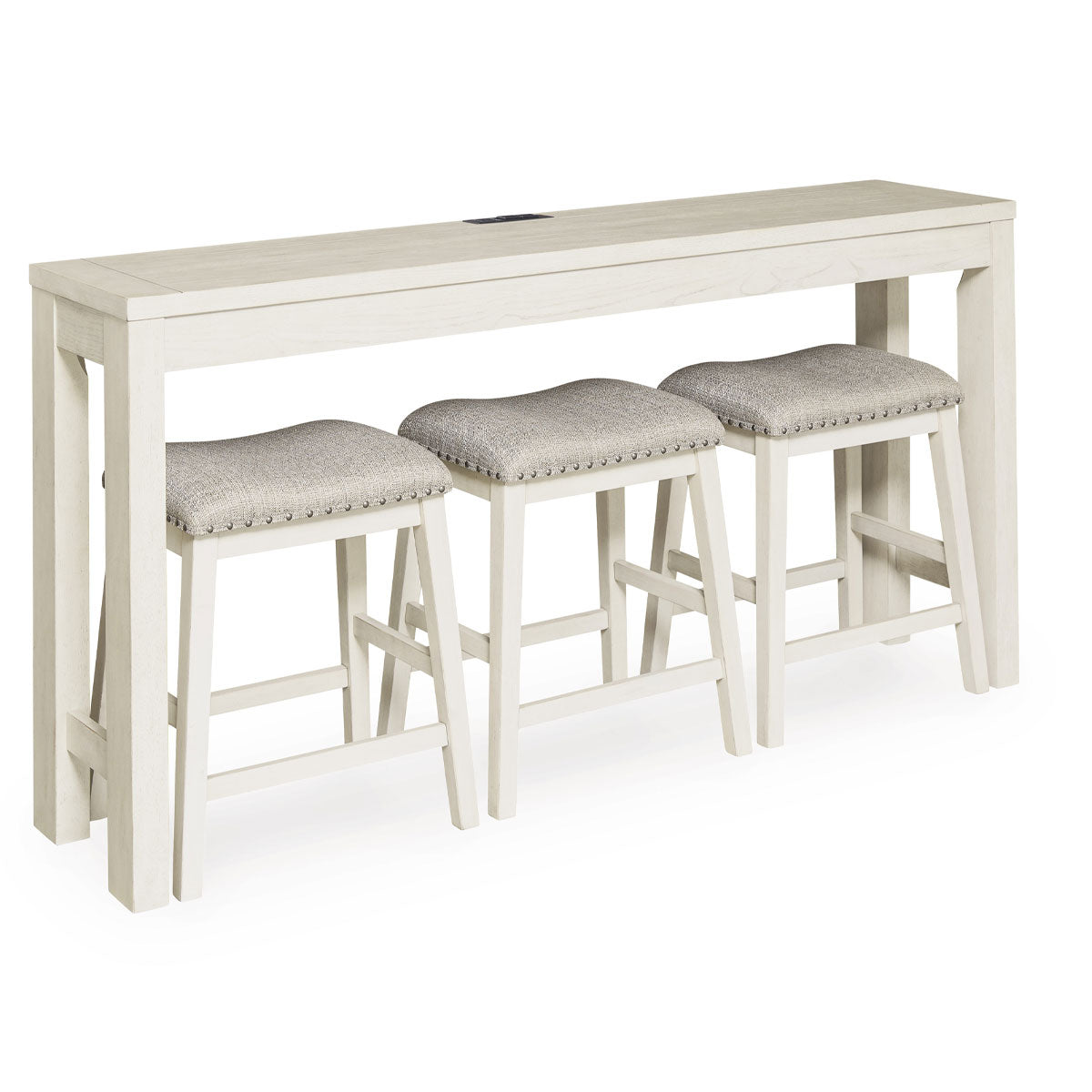 ROBBINSDALE CONSOLE W/3 STOOLS