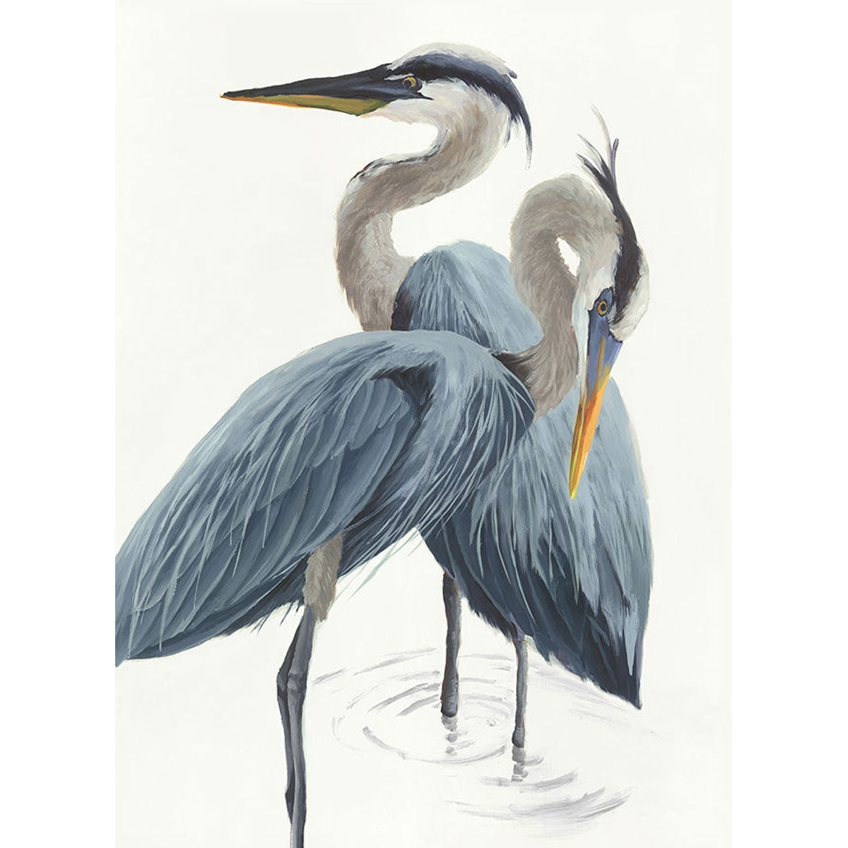 BLUE HERON MRD NATURE FRMD ART