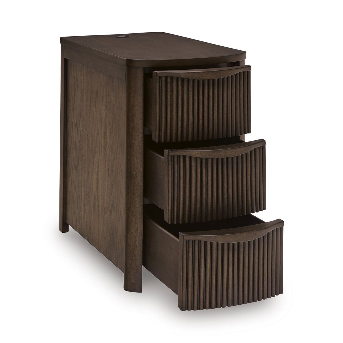 CAMDILL BROWN CHAIRSIDE TABLE