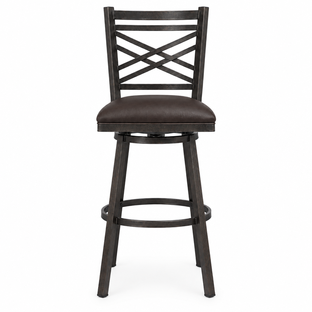 FARGO BROWN/AUBURN CNT STOOL
