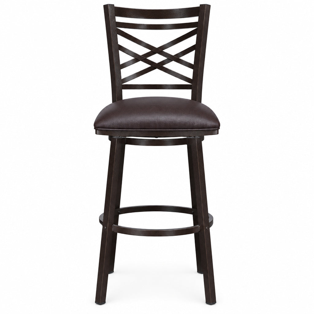 FARGO BROWN/AUBURN BAR STOOL