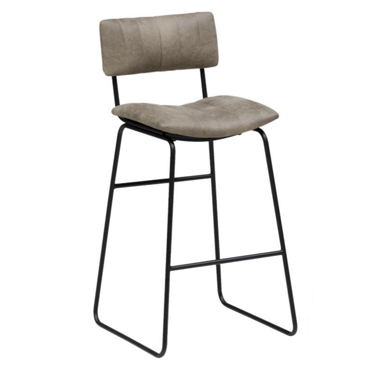 NYELLI SAND/BLACK BAR STOOL