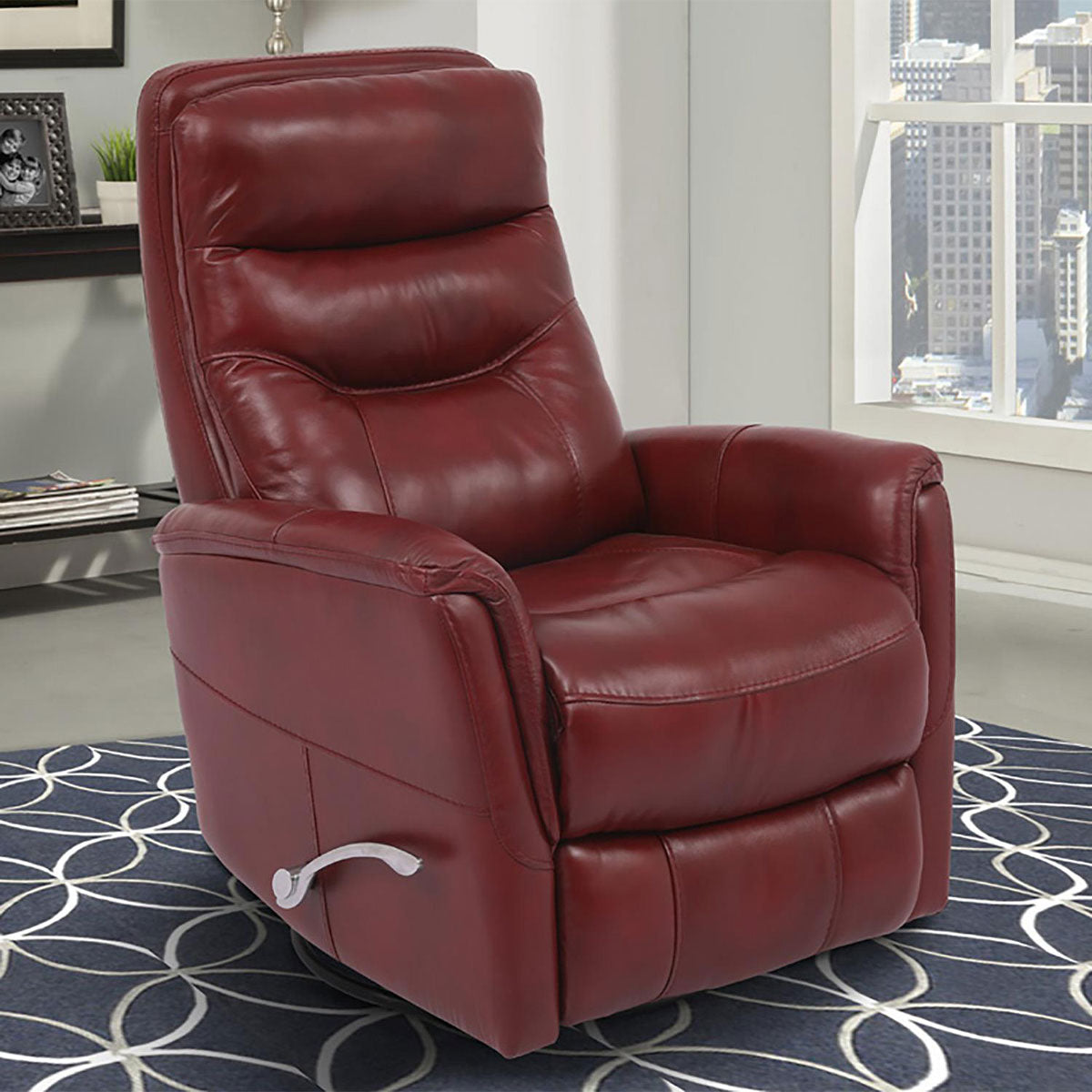 GEMINI LTHR SWGL RECL ROUGE