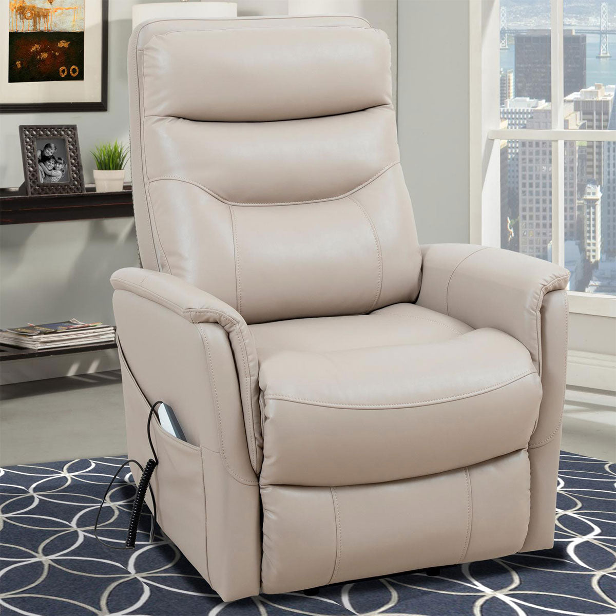 GEMINI IVORY LIFT RECLINER