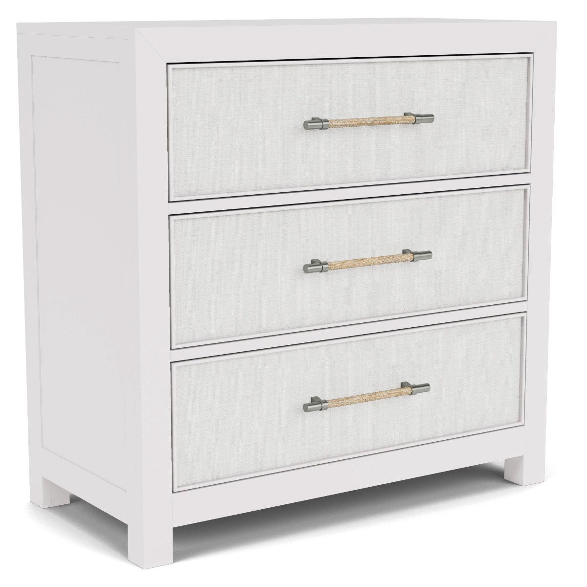 Rosalie White 3 Drawer Accent Chest