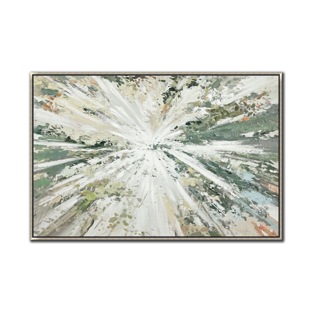 VERDANT GRN ABST RADIANCE ART