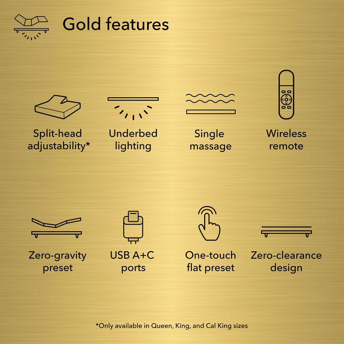 Gold Split Head Div Calkg Adj