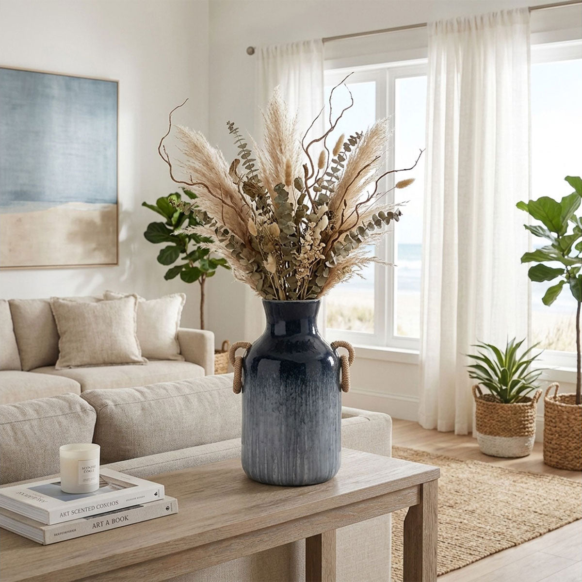 Woodsonrose Blue 18" Vase