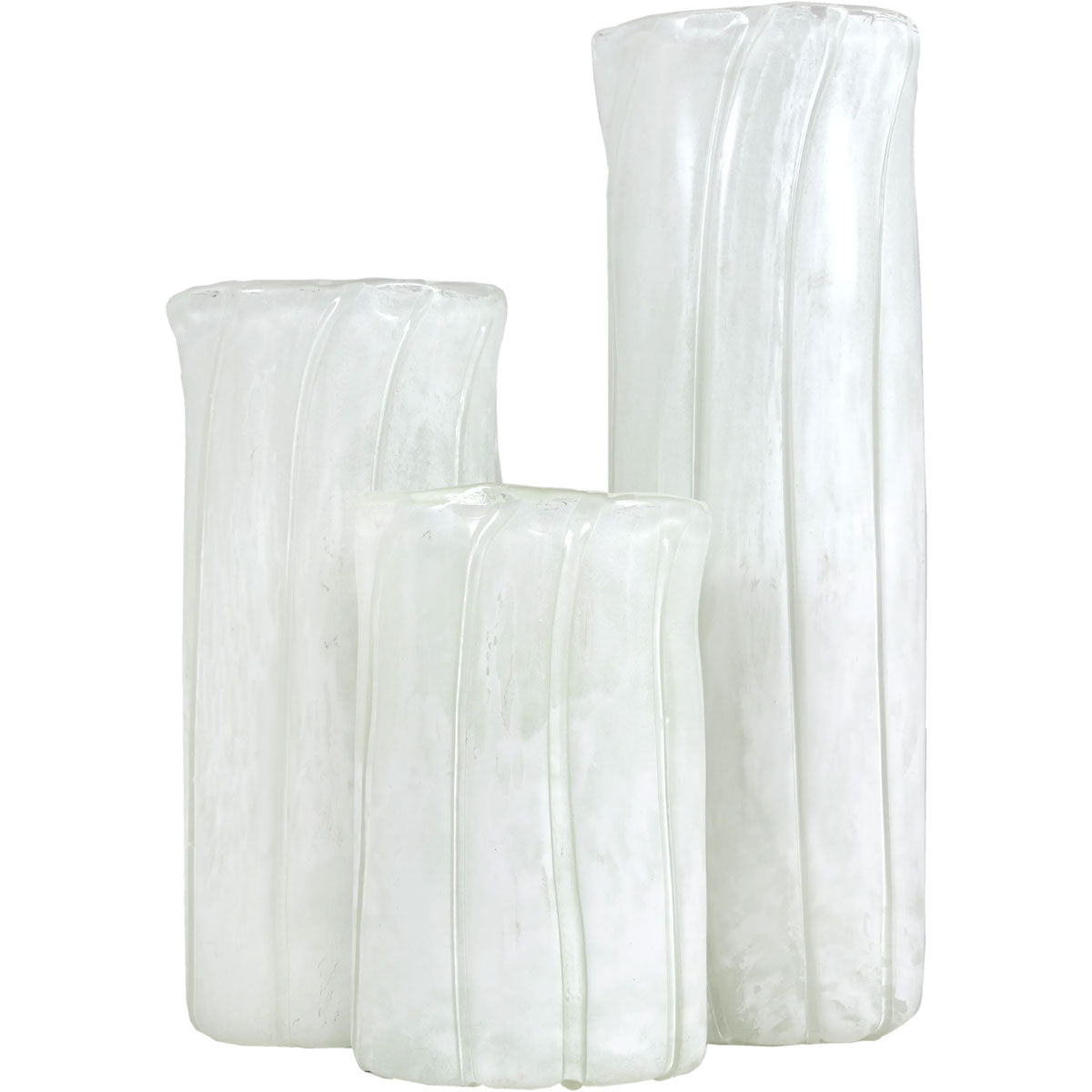Lumia White Gls 16" Vase