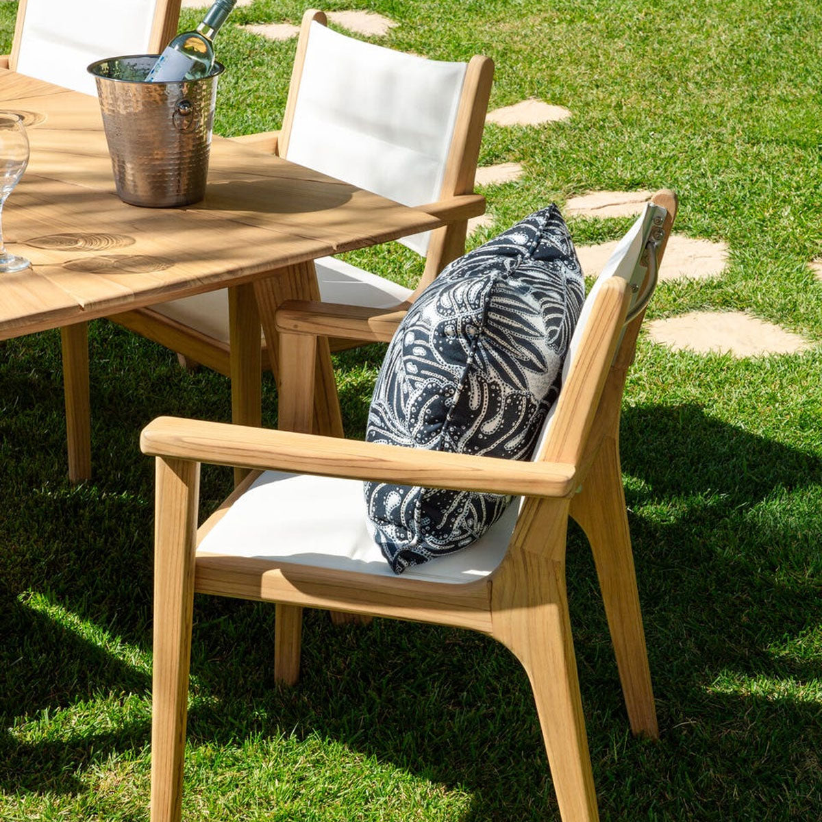 HARBOR TEAK 7PC RECT DINE SET