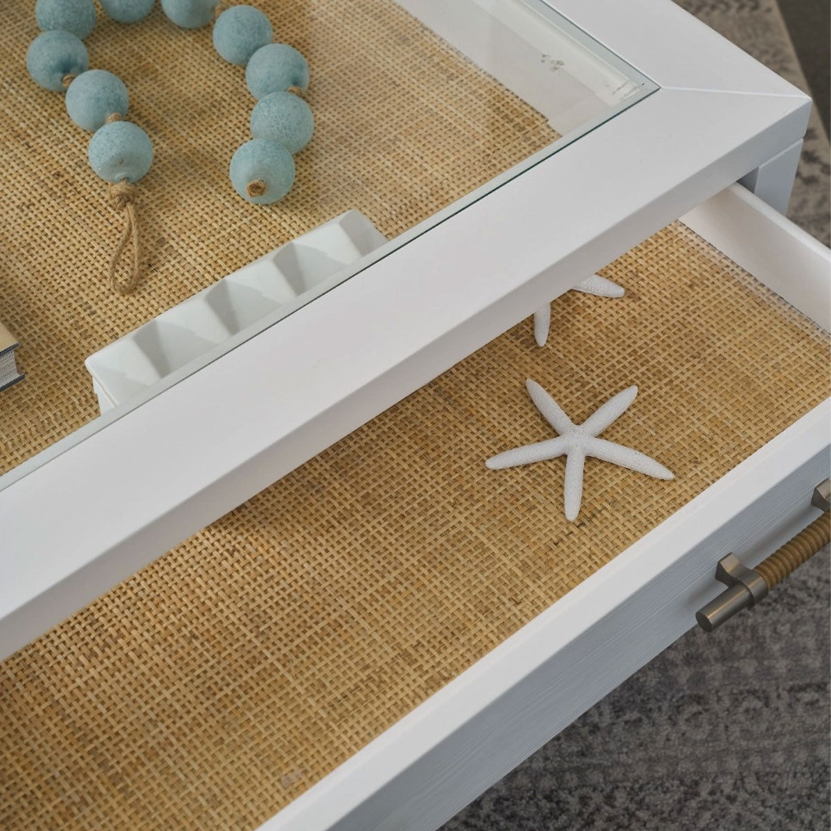 ROSALIE WHITE RECTANGULAR COCKTAIL TABLE